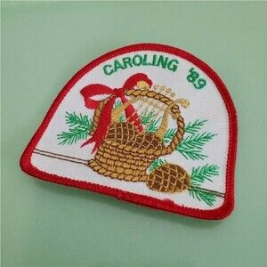Vintage 80's Girl Scout Caroling Patch
